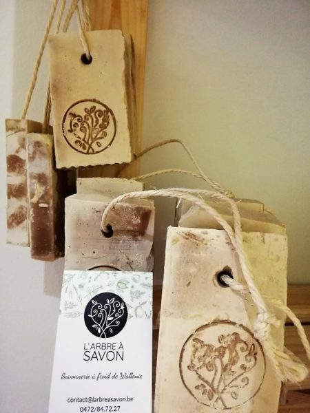 Savon "L'Oliveraie" - Tranche pour la douche (Double, avec corde)