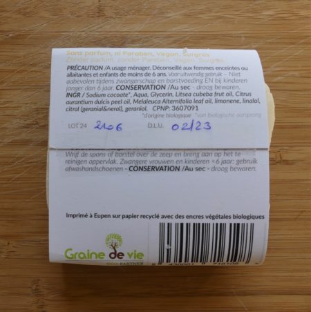 Savon Vaisselle solide au citron (100g) – Image 3
